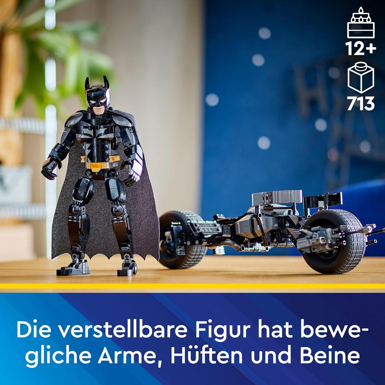 LEGO DC Batman: Bloques de construcción Batman con Batpod, juguete de película de superhéroes, set de juego de aventuras para niños, regalo para niños y niñas 76273 Juegos de construcción Besuche den LEGO-Store