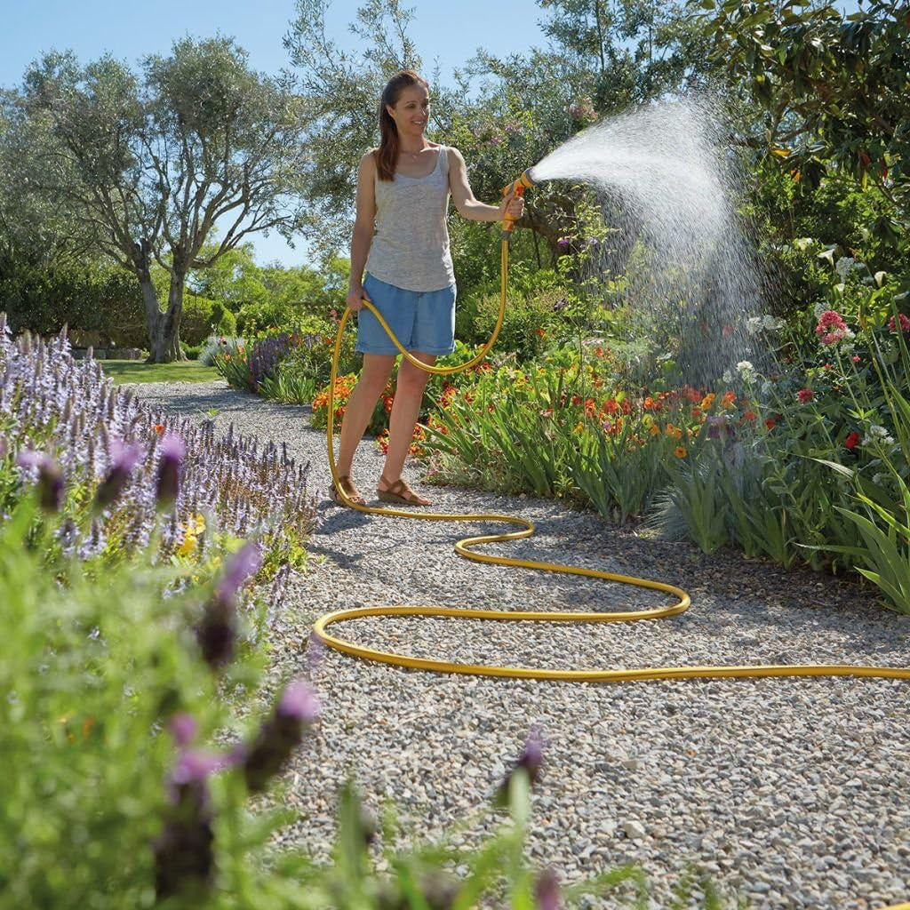 HOZELOCK - Manguera Tricoflex Ultraflex Ø 12,5 mm (1/2") 10 M: Manguera de jardín flexible resistente a la intemperie, antitorsión y antitorsión fabricada con un 40% de PVC reciclado [117000]