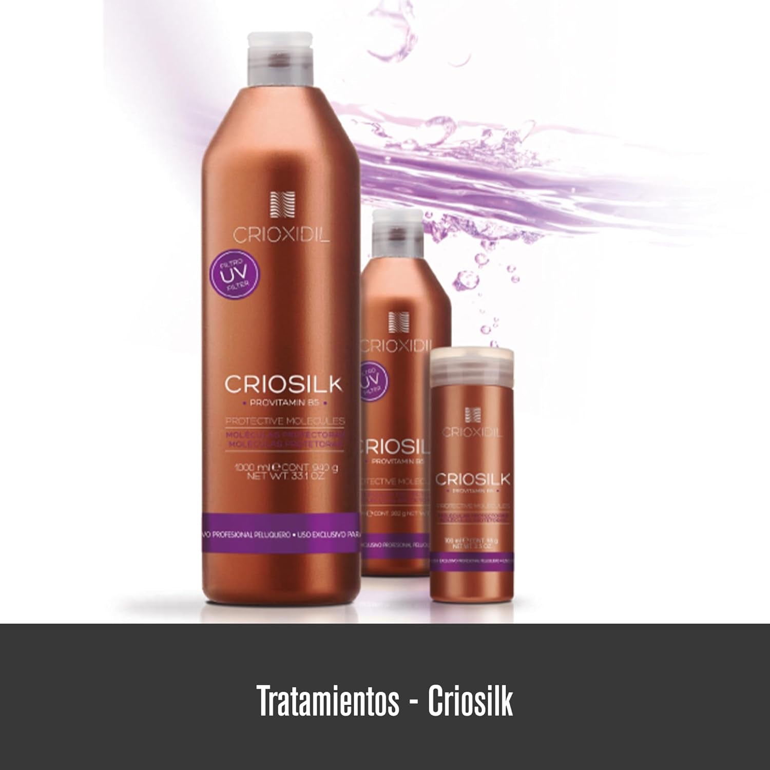 Acondicionador capilar Criosilk, 300 ml, con provitamina B5 y proteínas de seda, aporta flexibilidad y brillo al cabello dañado, hidrata y regenera el cabello Mascarilla capilar Naty Shop