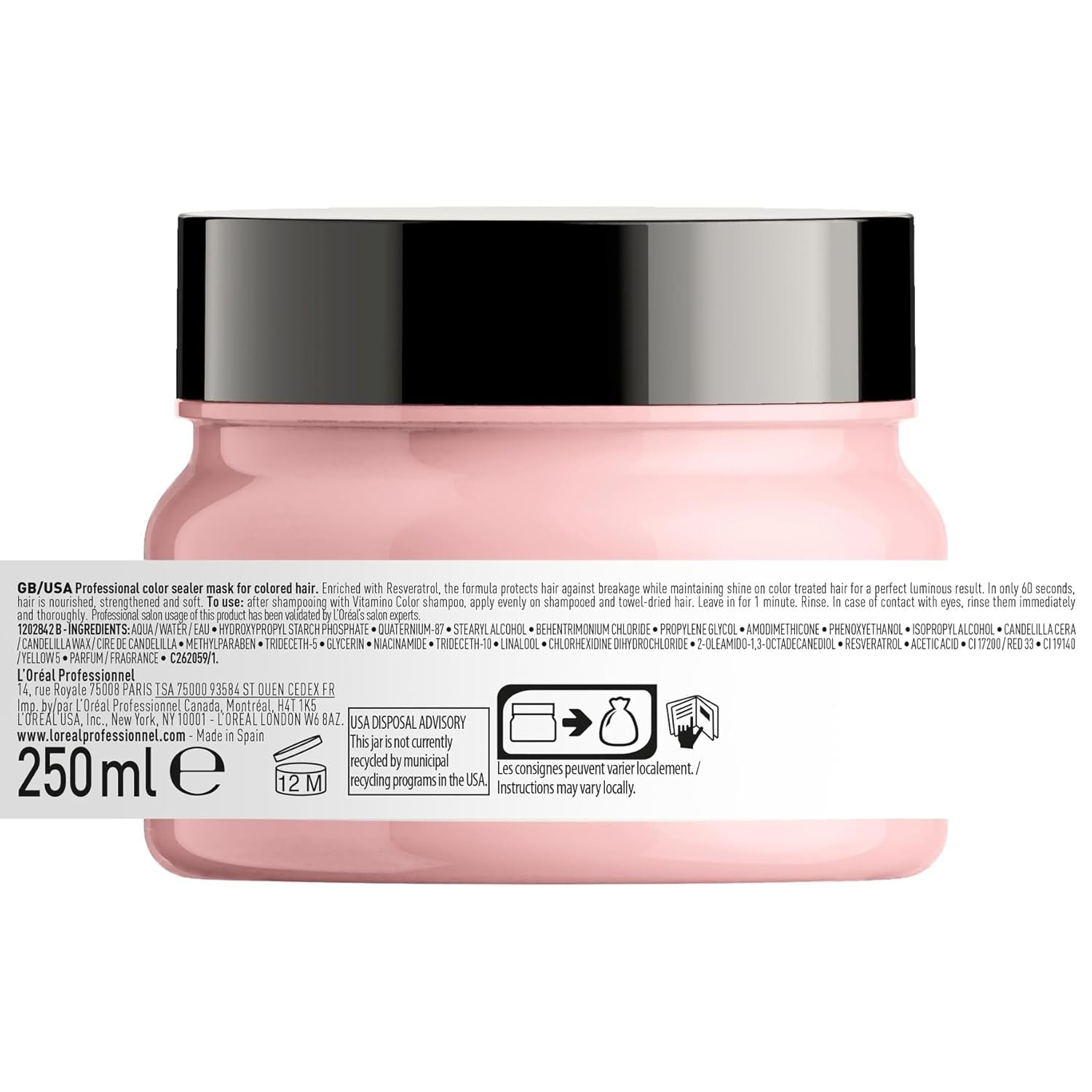 L'Oréal Professionnel Serie Expert Vitamino Color Mask Tamaño Viaje Naty Shop mascarilla capilar