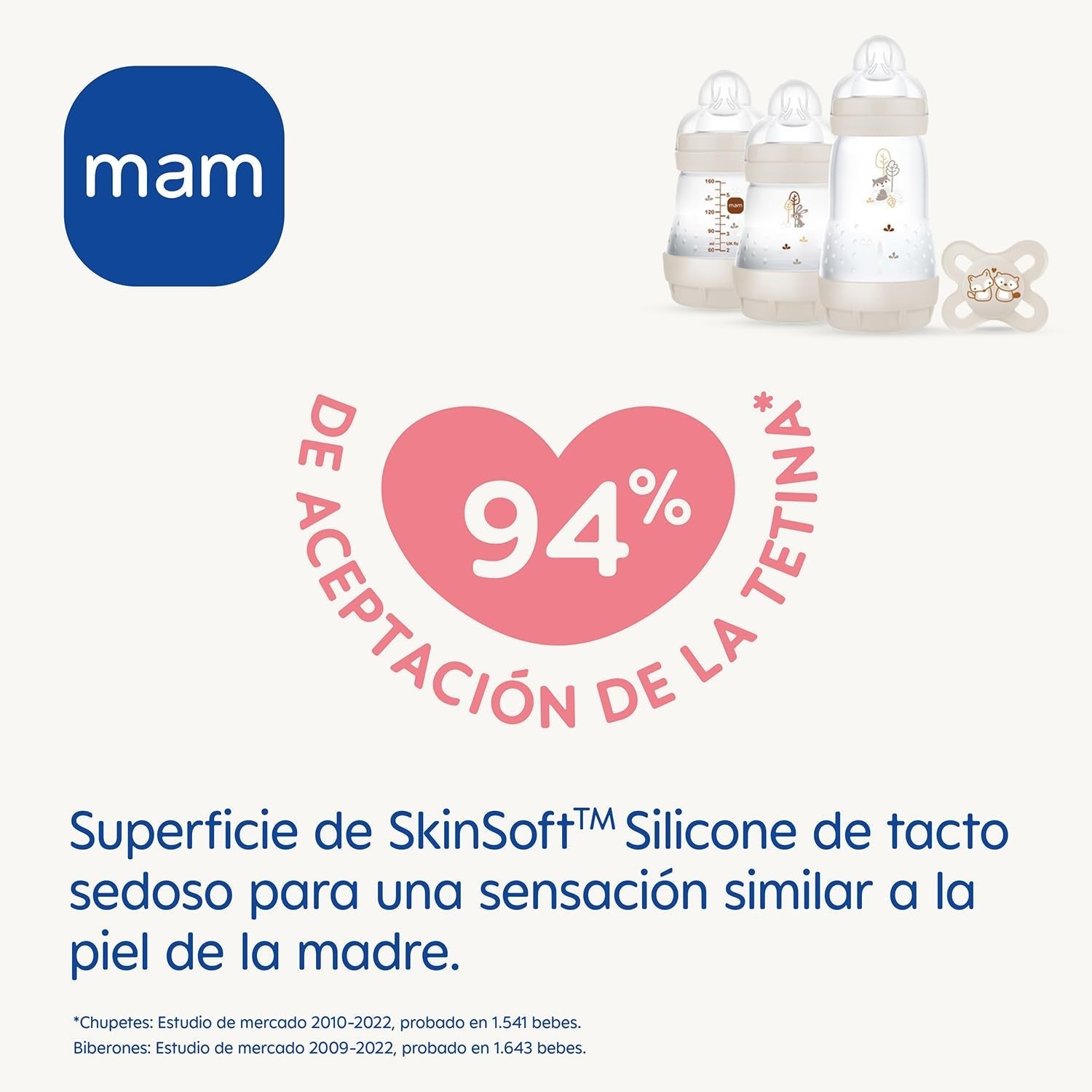 MAM Set Recién Nacido, Set de Regalo, compuesto por: 2 x Biberones anticólicos 160 ml, 1 x Biberón anticólicos 260 ml, 1 x Chupete Original Start, 1 x Broche para chupete, a partir de 0 meses, Neutro