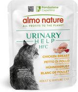 Almo Nature HFC Urinary Help - Nassfutter für Katzen - Unterstützung für die Harnwege - Hühnerbrust & Cranberries - Grado humano, monoproteína, sin gluten - 24x50g