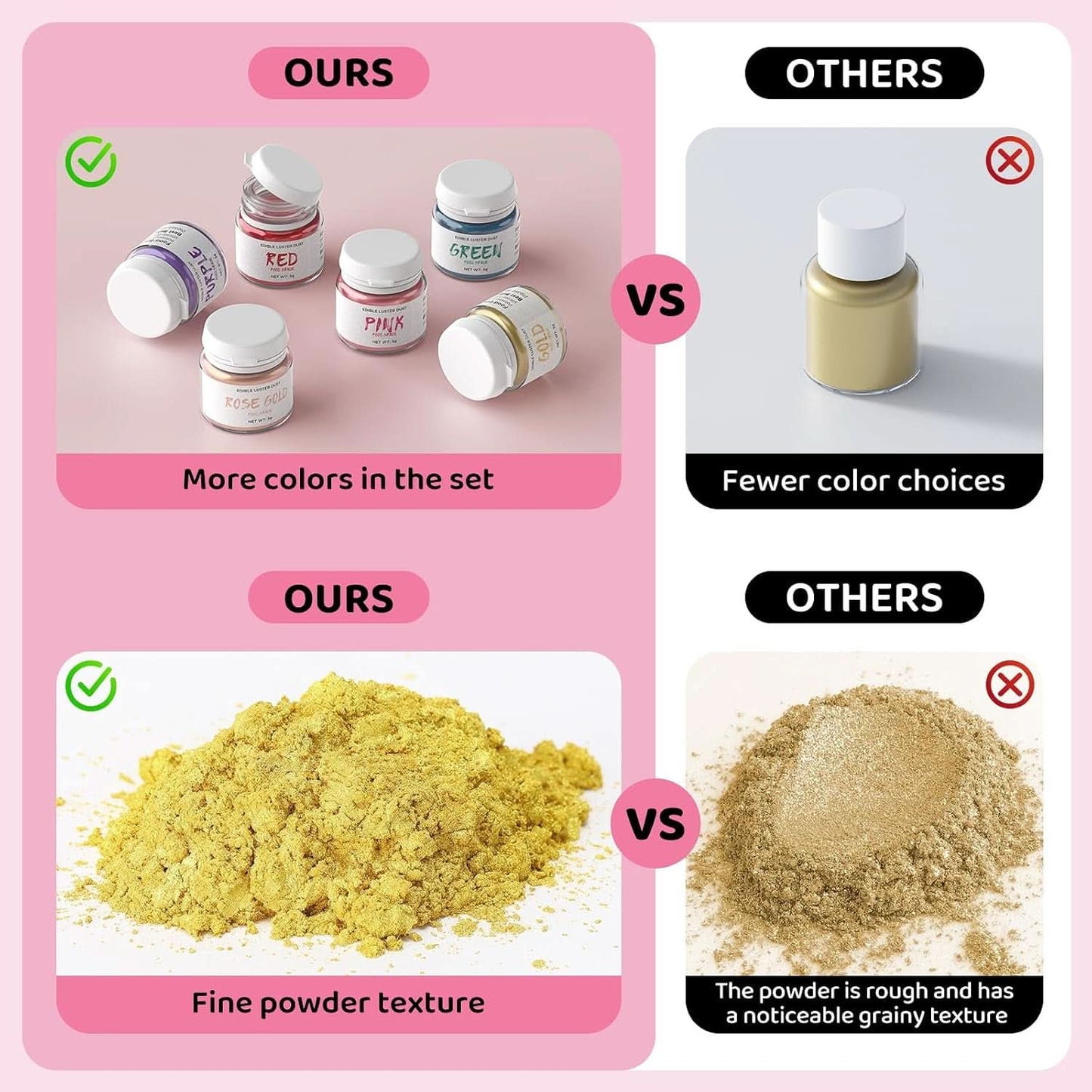 Purpurina comestible, 3 gramos Naty Shop