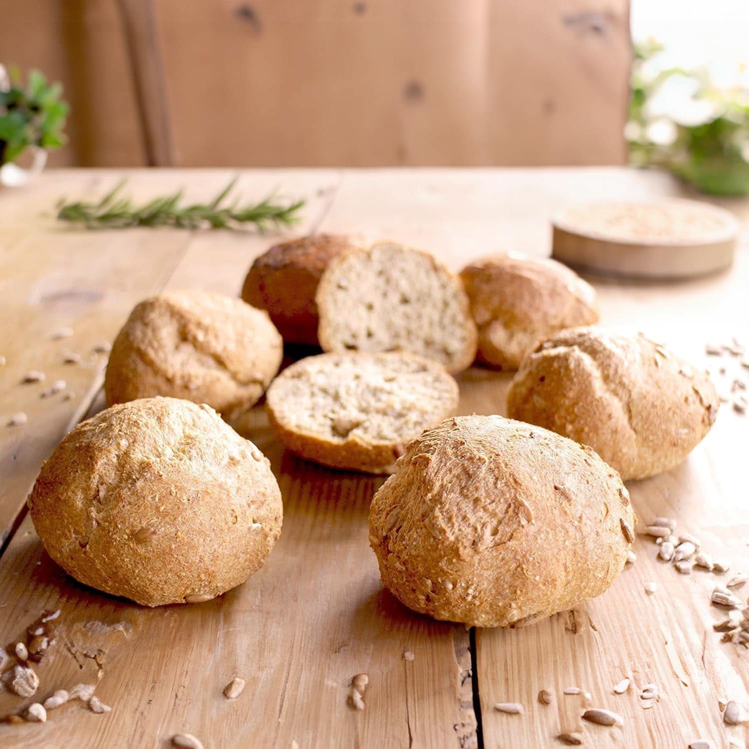 LOWER CARB BREAD BLEND, alternativa de pan proteico keto, vegano y sin gluten sin soja ni cereales Naty Shop Kitchen