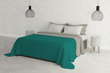 Ropa de cama italiana Estivo cama individual, lino, Aqua, 170 X 270 Cm Edredones y edredones Naty Shop Aqua/gris 260 X 270 Cm