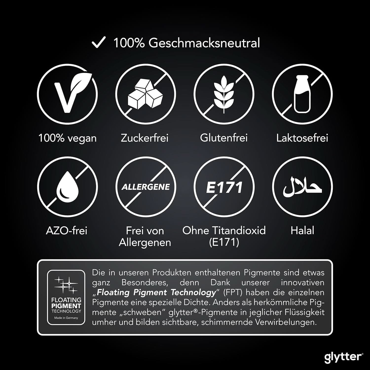 Purpurina comestible para bebidas y líquidos, 10 gramos Naty Shop