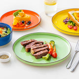 Vajilla para 6 personas Vancasso Bonita Vajilla de gres de 18 piezas Juego de platos y cuencos Servicio redondo Combinación de 6 platos llanos Ensaladeras y cuencos cada uno