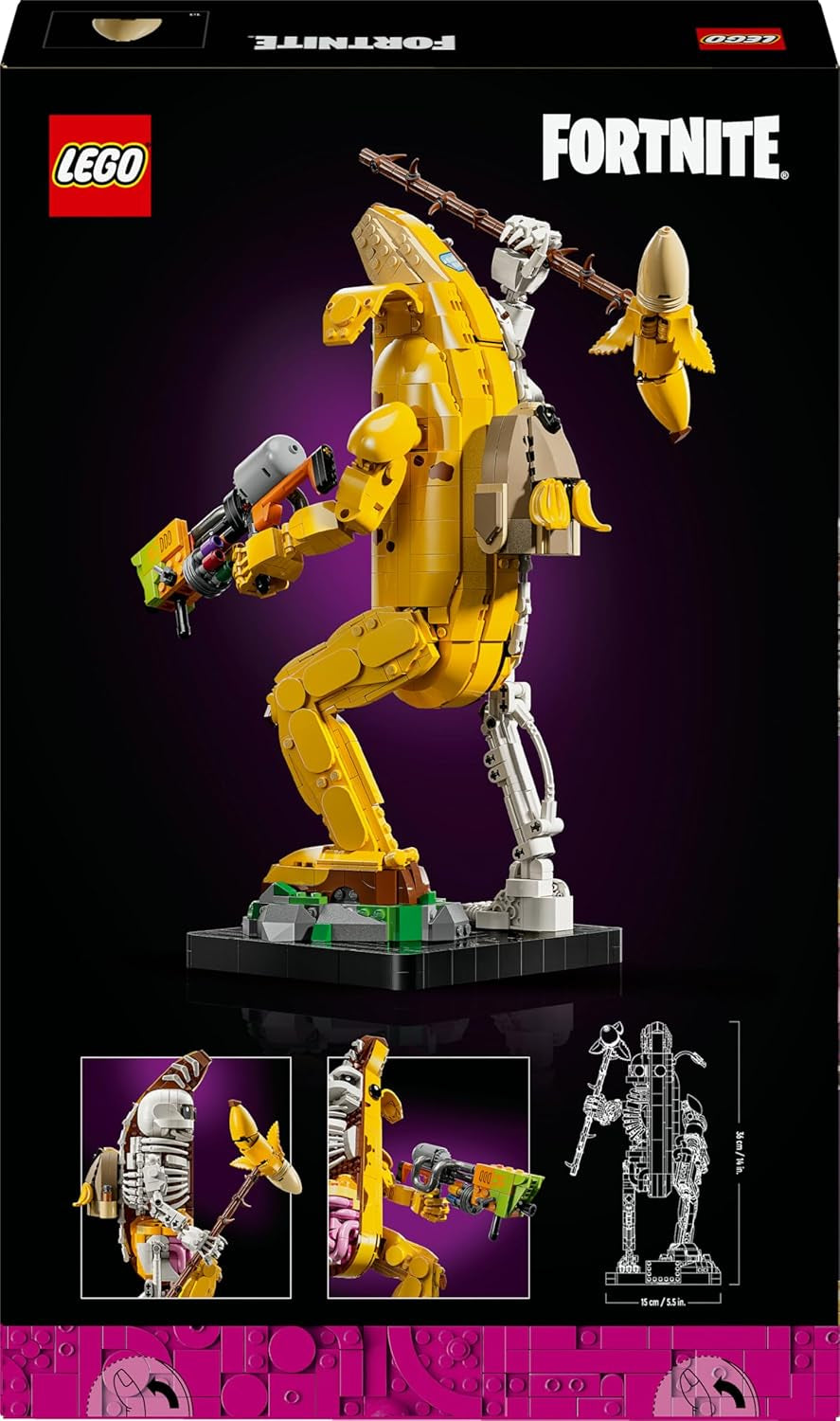 LEGO Fortnite shali de hueso - Incluye lanzador de pintura y recogedor de cuencos - Artículo de colección para fanáticos de los videojuegos - Set de construcción para adultos como decoración del hogar o la oficina - 77072 Juegos de construcción Besuche den LEGO-Store