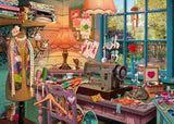Schmidt Spiele 59654 Puzzle secreto, En el cuarto de costura, puzzle 1000 piezas Puzzle Naty Shop