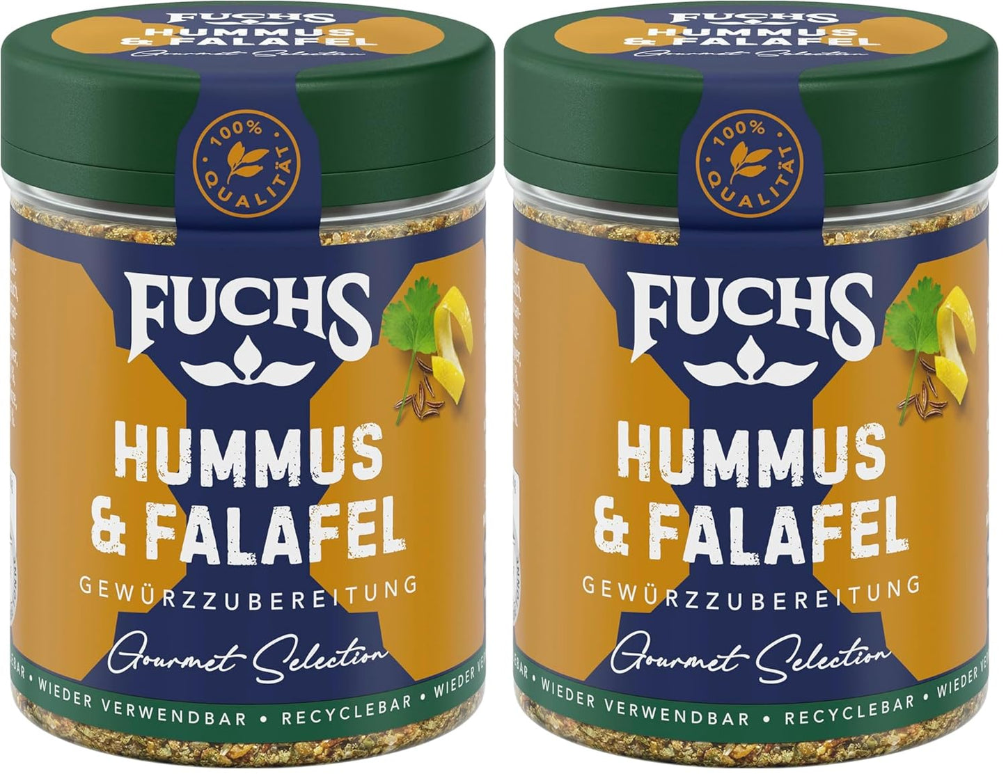 Fuchs Spices Gourmet Selection Medio Oriente/África - Mezcla de Especias para Cuscús y Bulgur Mezcla de Especias Recargable para Condimentar Platos de Bulgur Vegano 55g