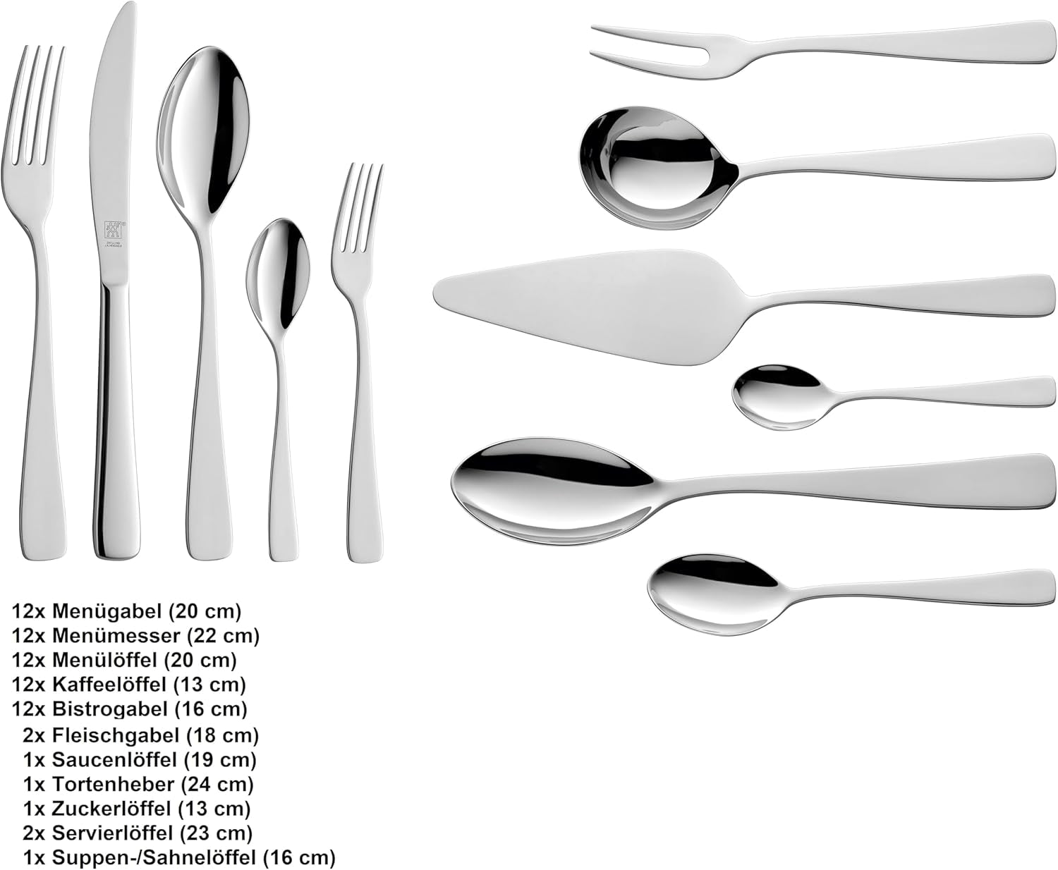 ZWILLING Juego de cubiertos Soho, 68 piezas, para 12 personas Cocina Naty Shop