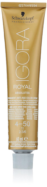 Igora Royal Absolute Age Blend Color De Cabello, 7-560 Rubio Chocolate Dorado Medio, 60 ml Naty Shop Tinte Para El Cabello 4-50 Castaño Dorado Medio Natural 60 Ml (1 paquete)