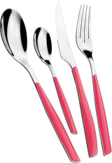 BUGATTI Glamour, Juego de Cubiertos para 6, 24 Piezas Acero Inoxidable 18/10 Naty Shop Rose Paradise