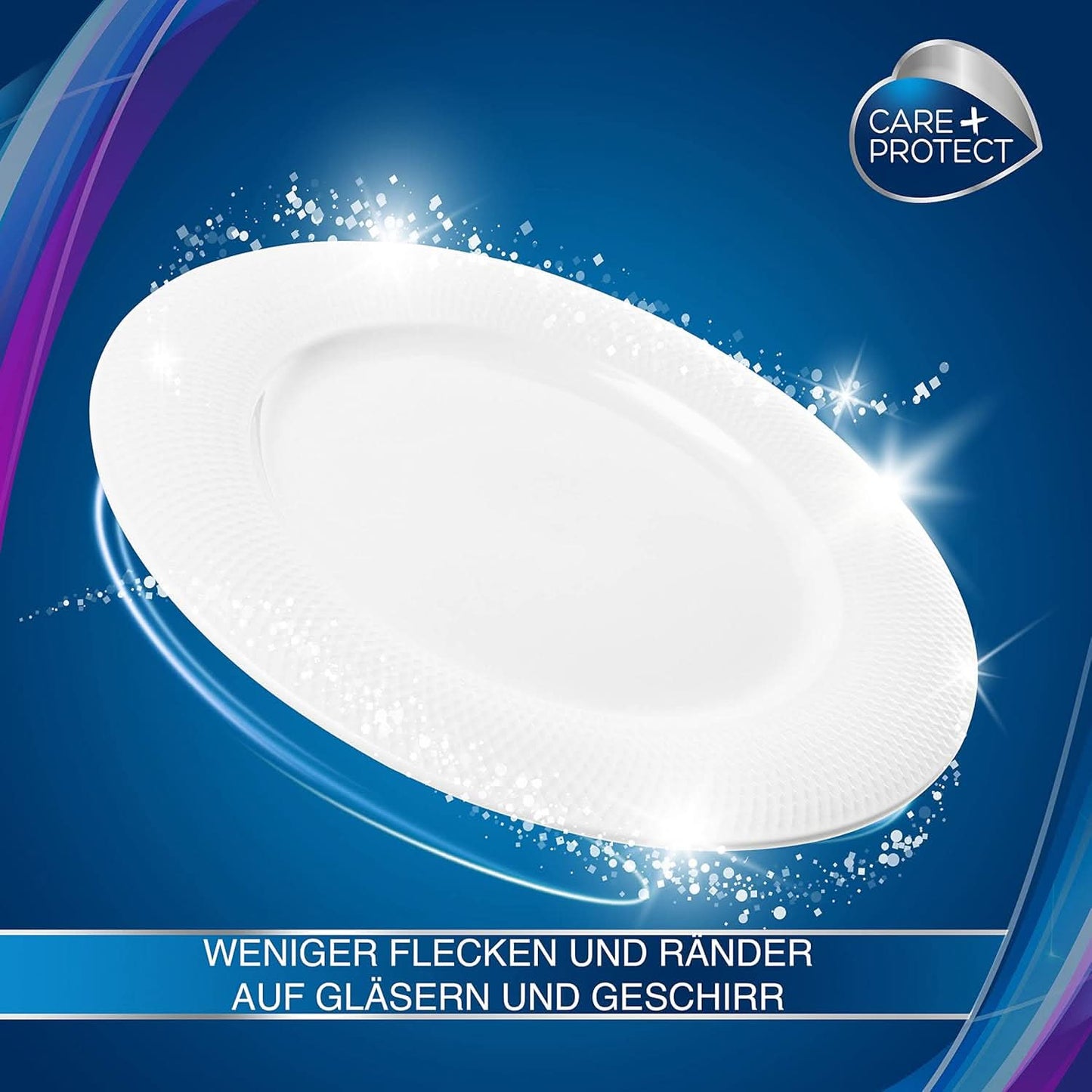 CARE + PROTECT- Abrillantador Universal Extra Brillo para lavavajillas / Para todos los lavavajillas / Secado rápido / 500 ml Detergentes de Cocina Naty Shop