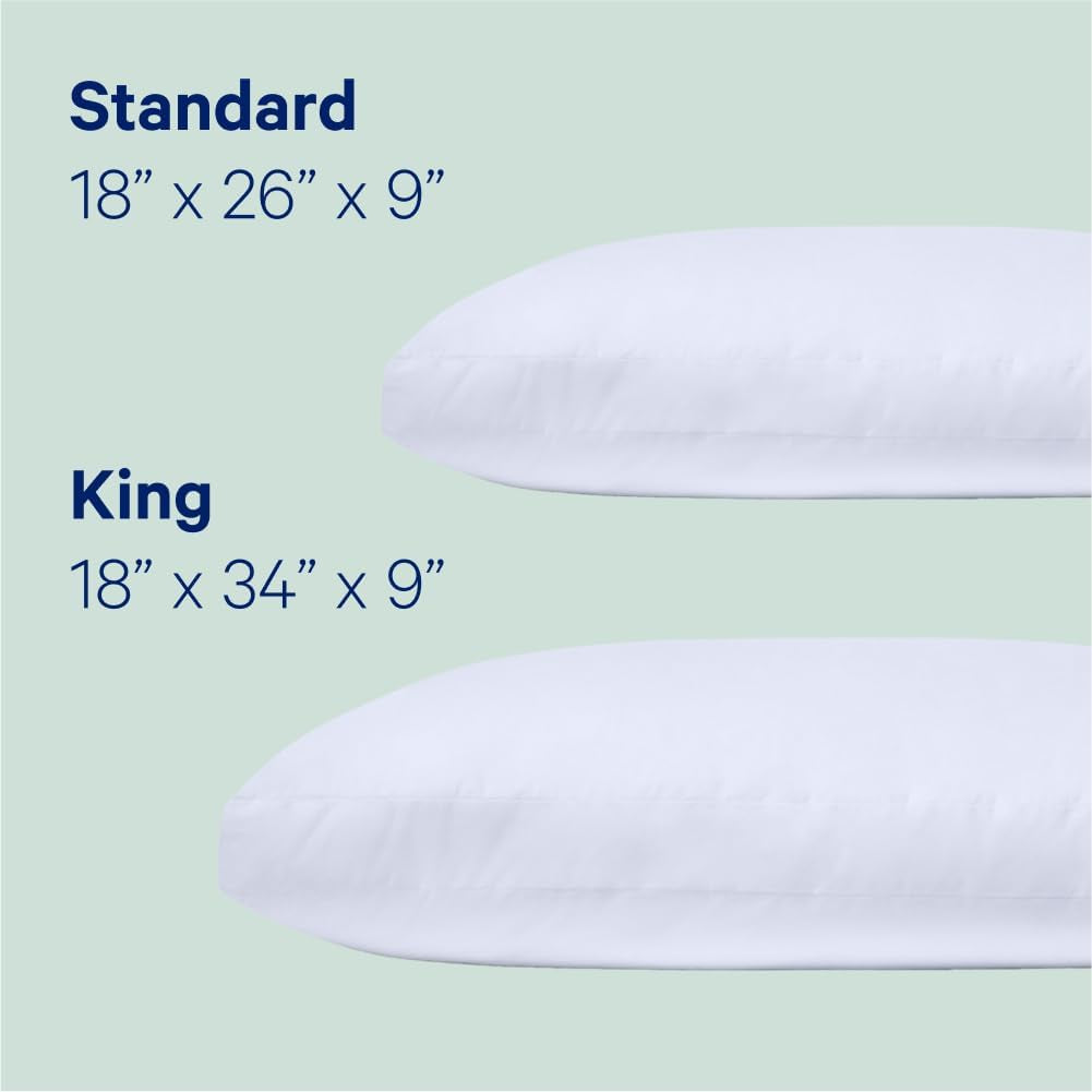 Almohada para dormir Casper Standard Blanco 1 pieza (paquete de 1) Naty Shop Almohadas estándar