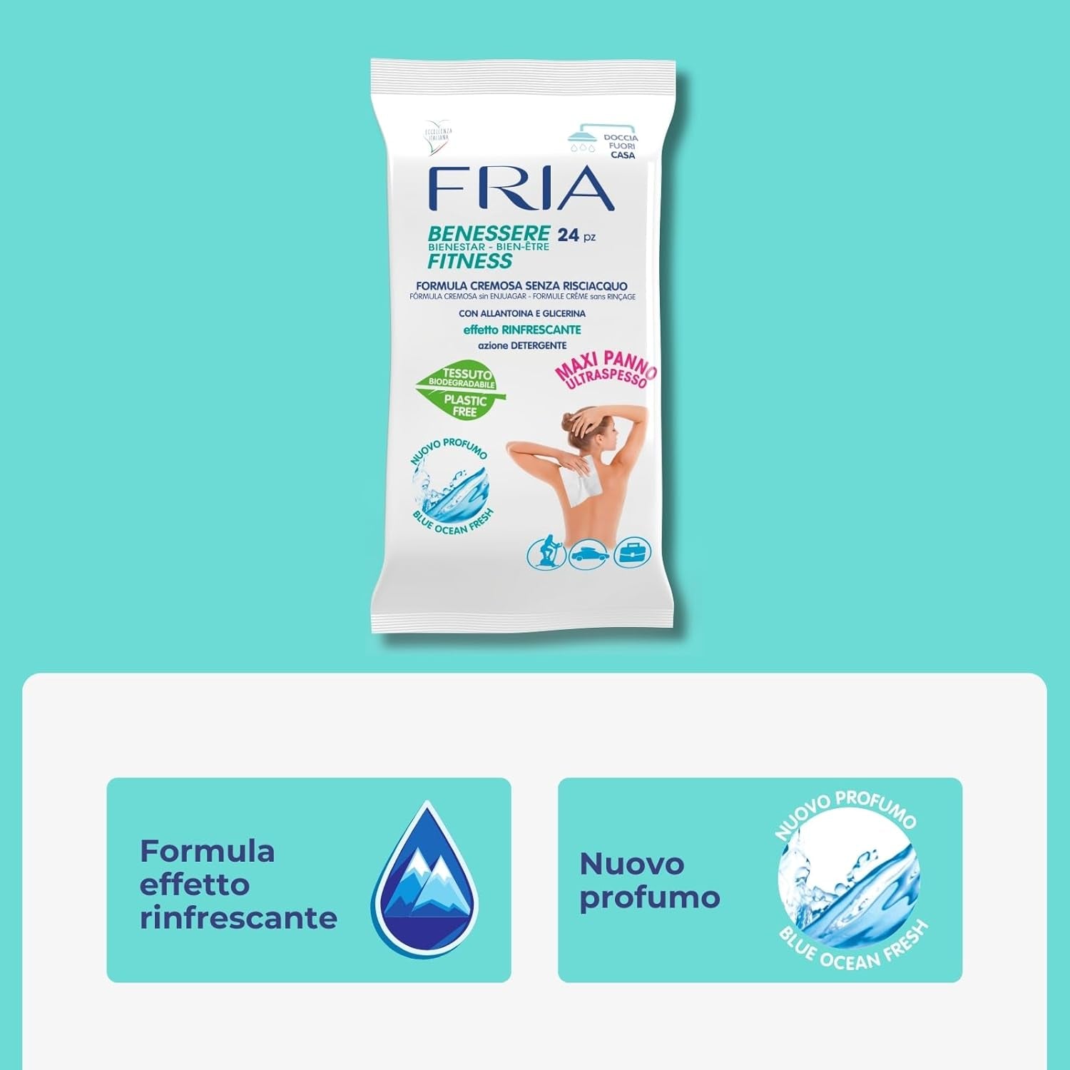 Toallitas para el bienestar del cuerpo 24 piezas