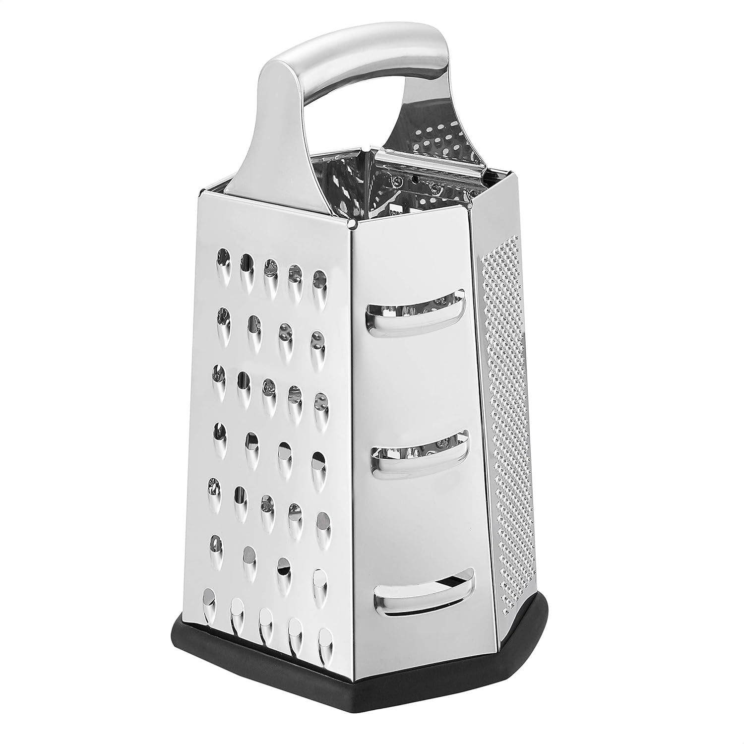 Ralladores de Queso Cuadrados de Acero Inoxidable Resistentes con Base Antideslizante Pelador Naty Shop 6-Seitig