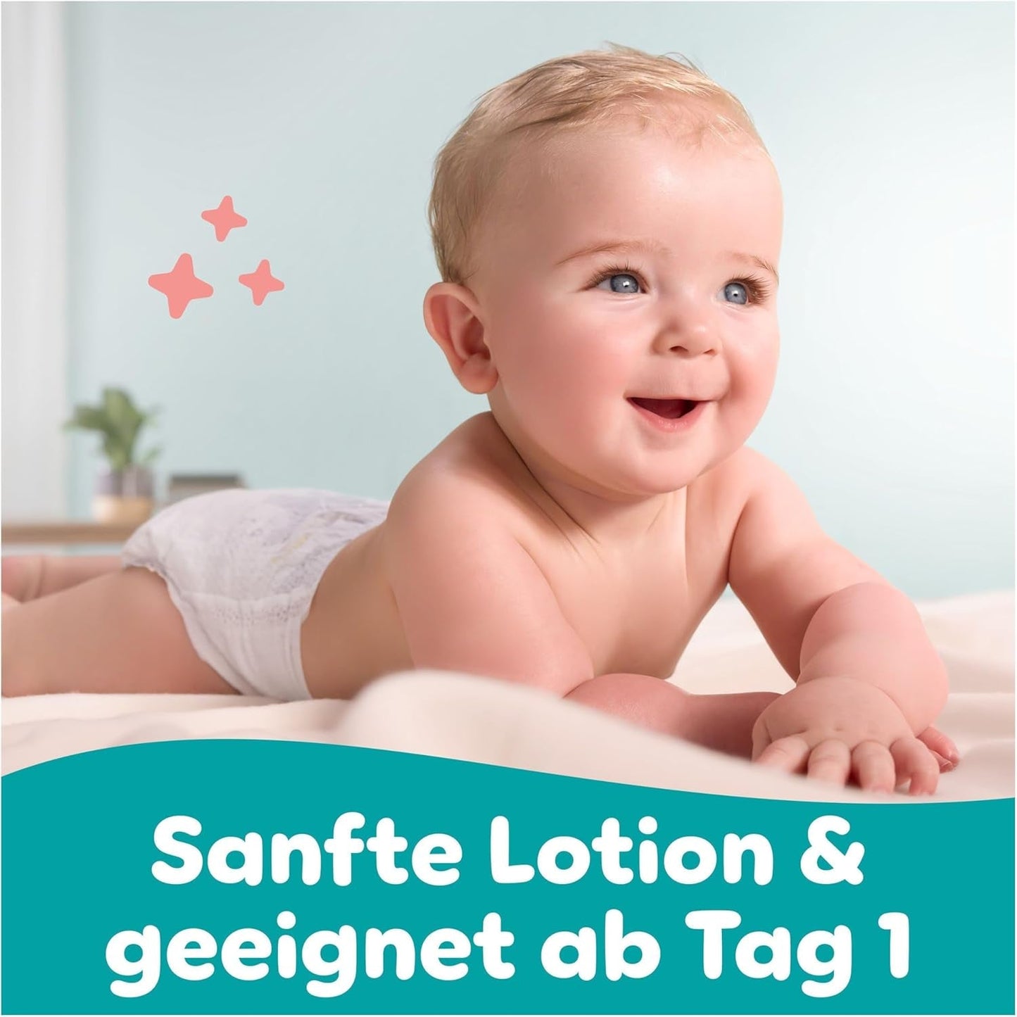 Toallitas para bebé Pampers Sensitive, paquete de 15 de 80 toallitas, 1200 toallitas para bebé, limpieza suave y protección de la piel 2 en 1
