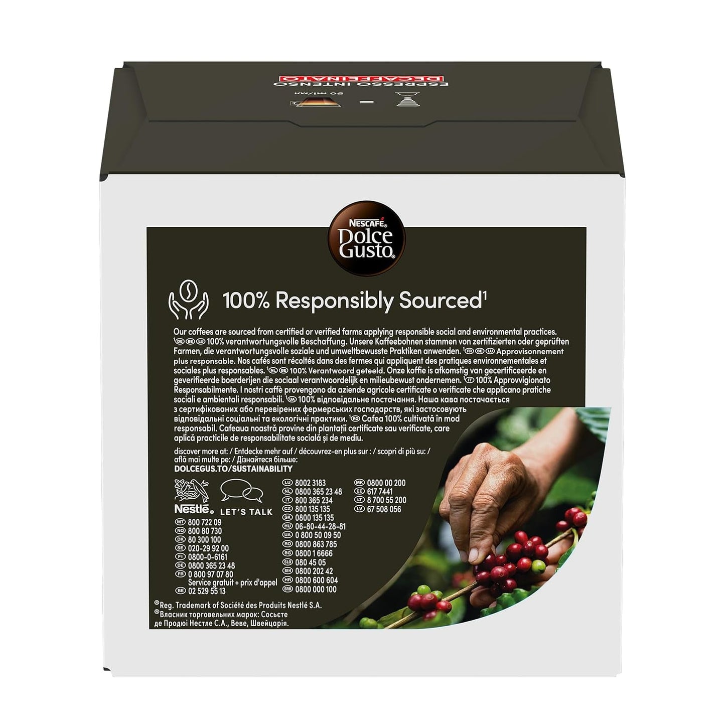 Nescafé Dolce Gusto Café Dolce Gusto Espresso Intenso Desc. | Nestle Pack 3 Kisten Mit 18 Kapseln,Die Jewells 16 Einheit(paquete de 3)