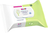 HiPP Baby Toallitas húmedas suaves para cara y manos, paquete de 12 (12 x 20 piezas)