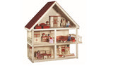 Roba Dollhouse Casa de Muñecas con Muebles y Muñecas Juguete Niña Casas de Muñecas de Madera Natural Naty Shop Madera Multicolor