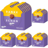 Milka Little Thank You Chocolates 12 x 44 g, finos bombones de crema de leche cubiertos con chocolate con leche alpino (paquete de 5)