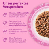 Whiskas Junior Classic Selection Comida húmeda para gatos en salsa, 48 sobres, 12 x 85 g (paquete de 4) - Comida húmeda de alta calidad para gatos en crecimiento, de 2 a 12 meses