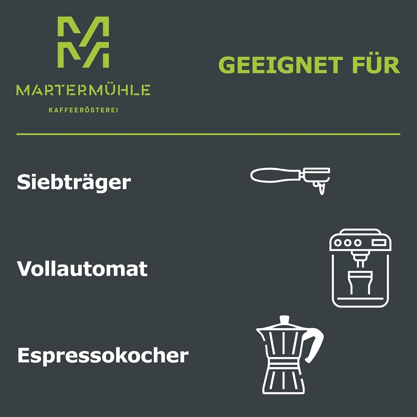 Martermühle Mexiko Bio Espressobohnen entkoffeiniert 1kg mittelkräftig I Arábica I Sabor: Turrón, Zartbitterschokolade I Ganze Bio Espresso-Bohnen schonend geröstet, säurearm