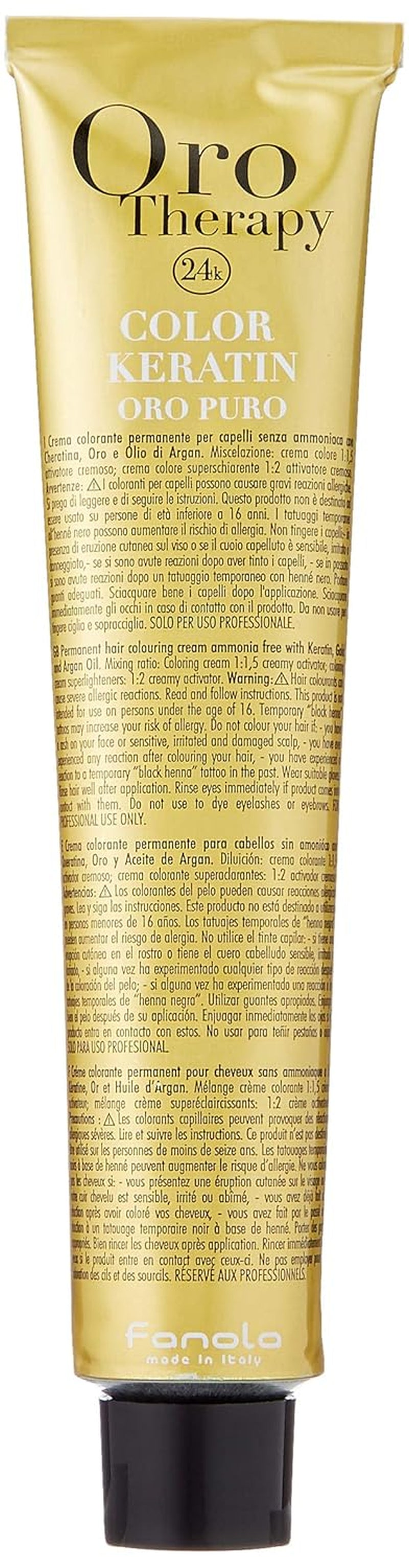 Fanola Oro Therapy Color Keratina 5.0 100ml Tinte para el cabello Naty Shop