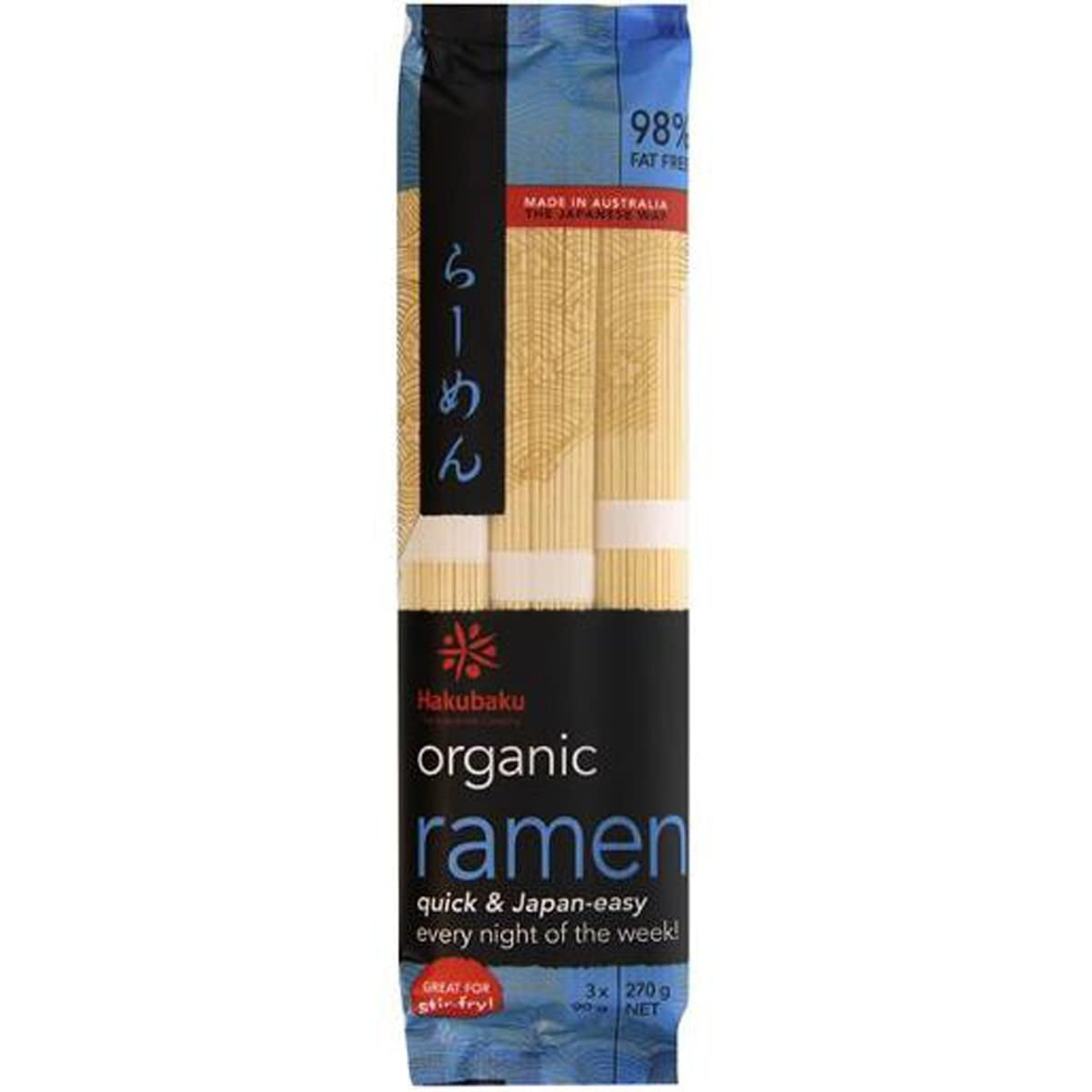 Ramen japonés biológico desnudo, 270 g