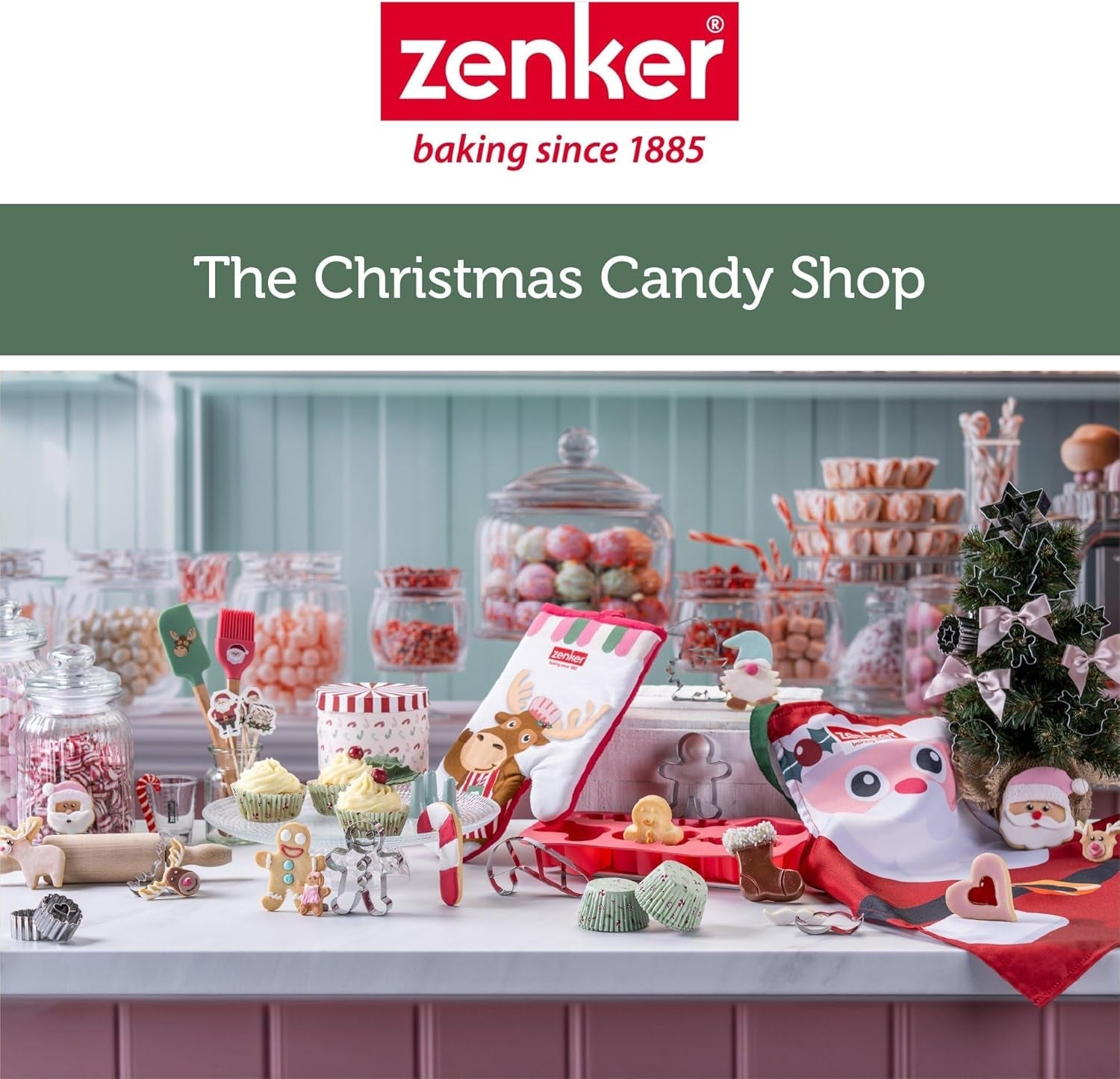 Zenker Ausstecher-Set Linzer Herz und Stern aus Edelstahl – Perfekt für Weihnachtskekse, 3-teilig, inkl. Geschenkverpackung, spülmaschinengeeignet und rustfrei – La tienda de dulces navideños