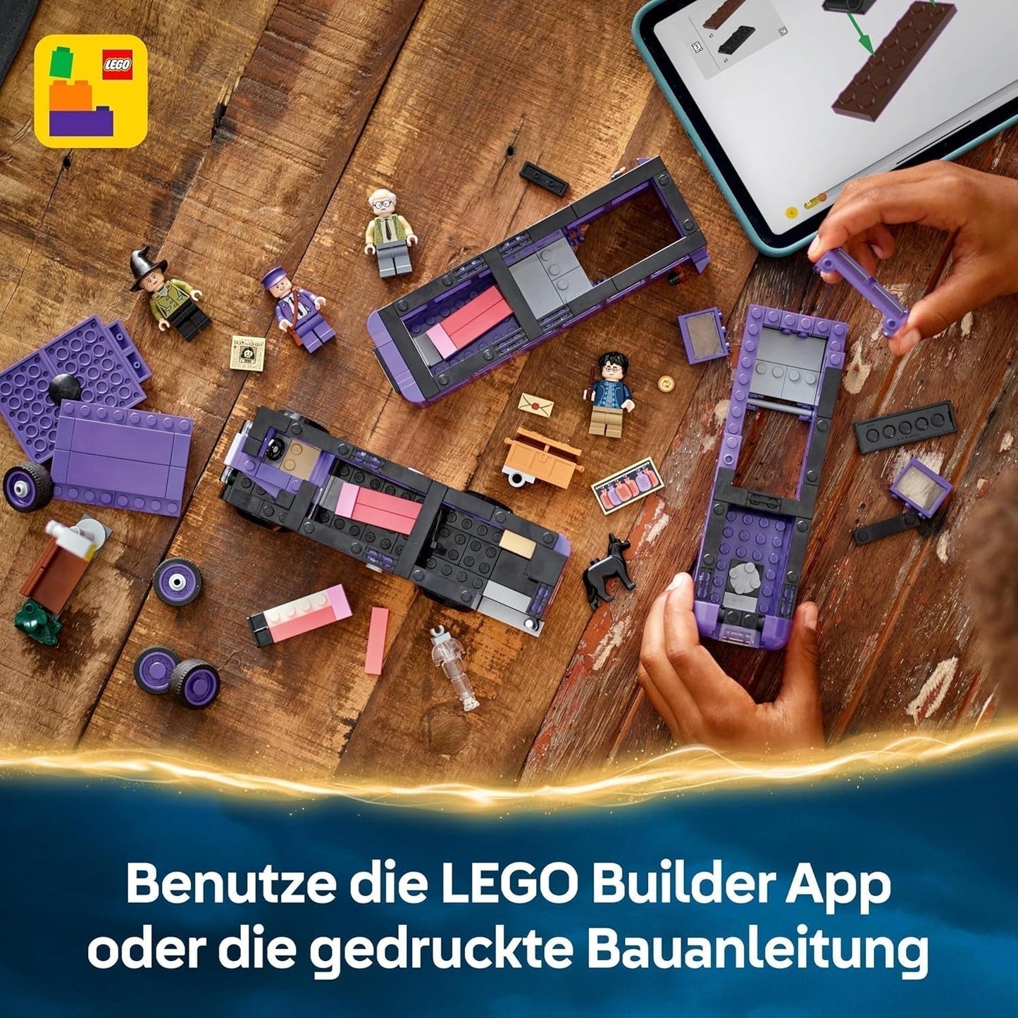 LEGO Harry Potter Aventuras con el Caballero Viajero Set de construcción 5 minifiguras que incluyen Ernie Prang, Stan Shunpike y Padfoot Bus Juguete para fanáticos del mundo mágico Niños y niñas de 8 años 76446 Juegos de construcción Beuche den LEGO-Store