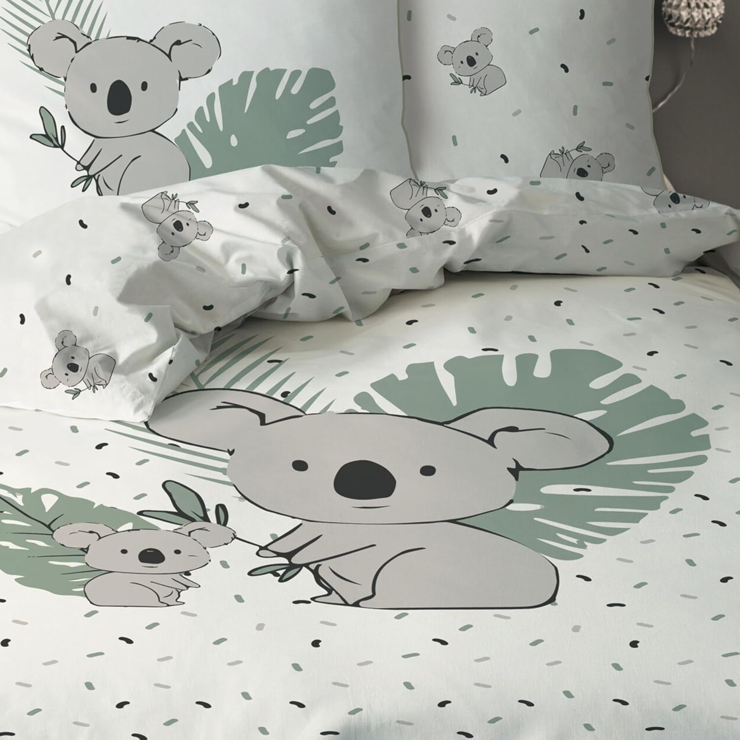 Juego de cama infantil, Koala o Unicornio, 100% algodón Ropa de cama - infantil Naty Shop