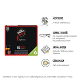 Caffè Vergnano 1882 - Èspresso Kompostierbare Kaffeekapseln, Compatible con Nespresso, Cremoso (Cremoso) - Packung Enthält 50 Kapseln