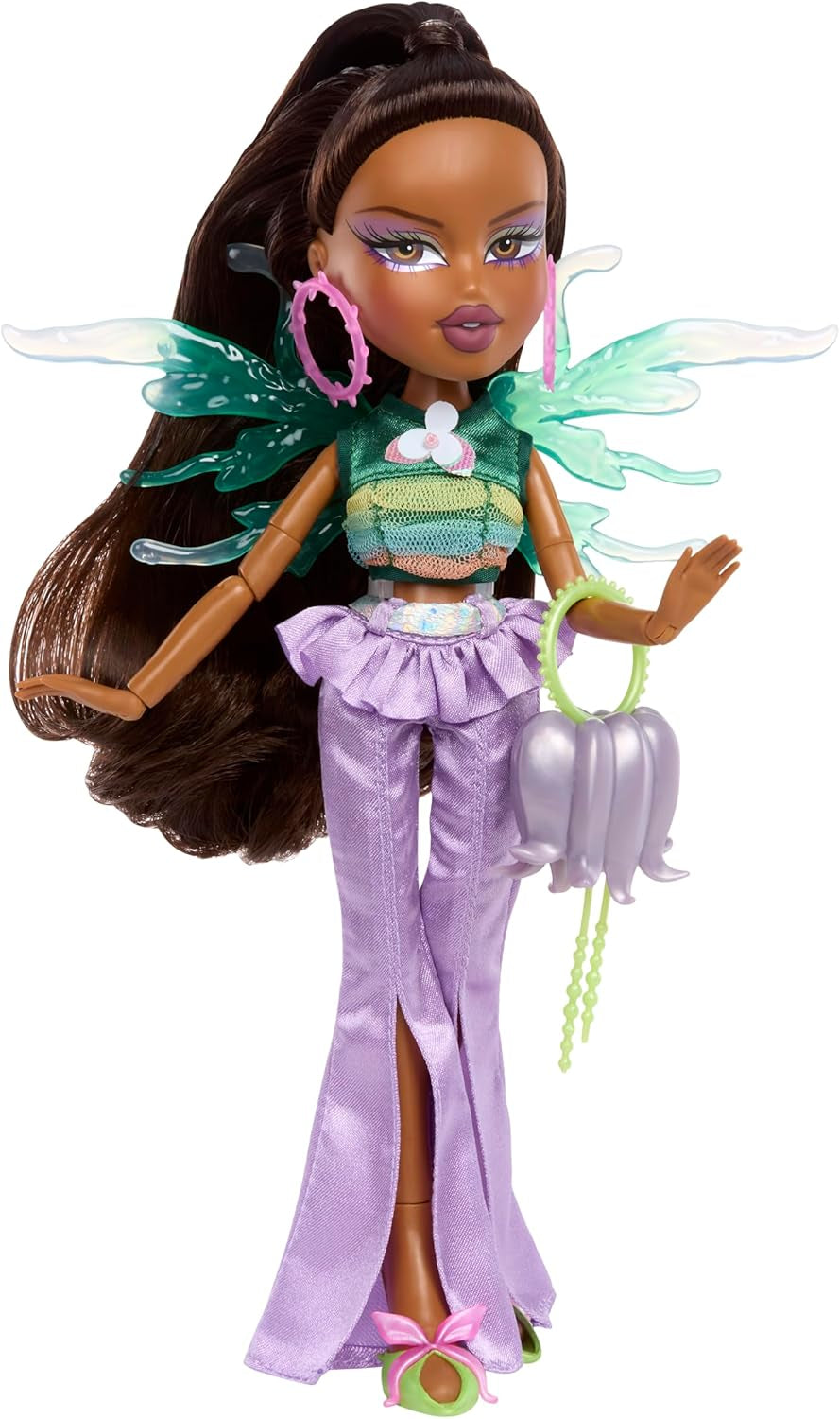 Muñeca Bratz Fashion Pixiez Sasha - Fantástica muñeca coleccionable con moda y complementos reales, alas que se convierten en anillo