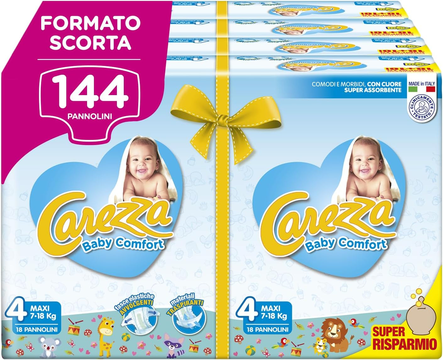Bebé Confort Maxi | Talla 4 (7-18 kg) | 144 pañales