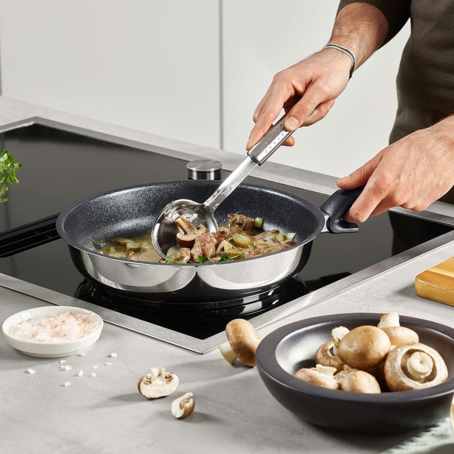 Fissler Adamant Premium, sartén de acero inoxidable, antiadherente, resistente a los arañazos - Ollas y Sartenes Inducción Naty Shop