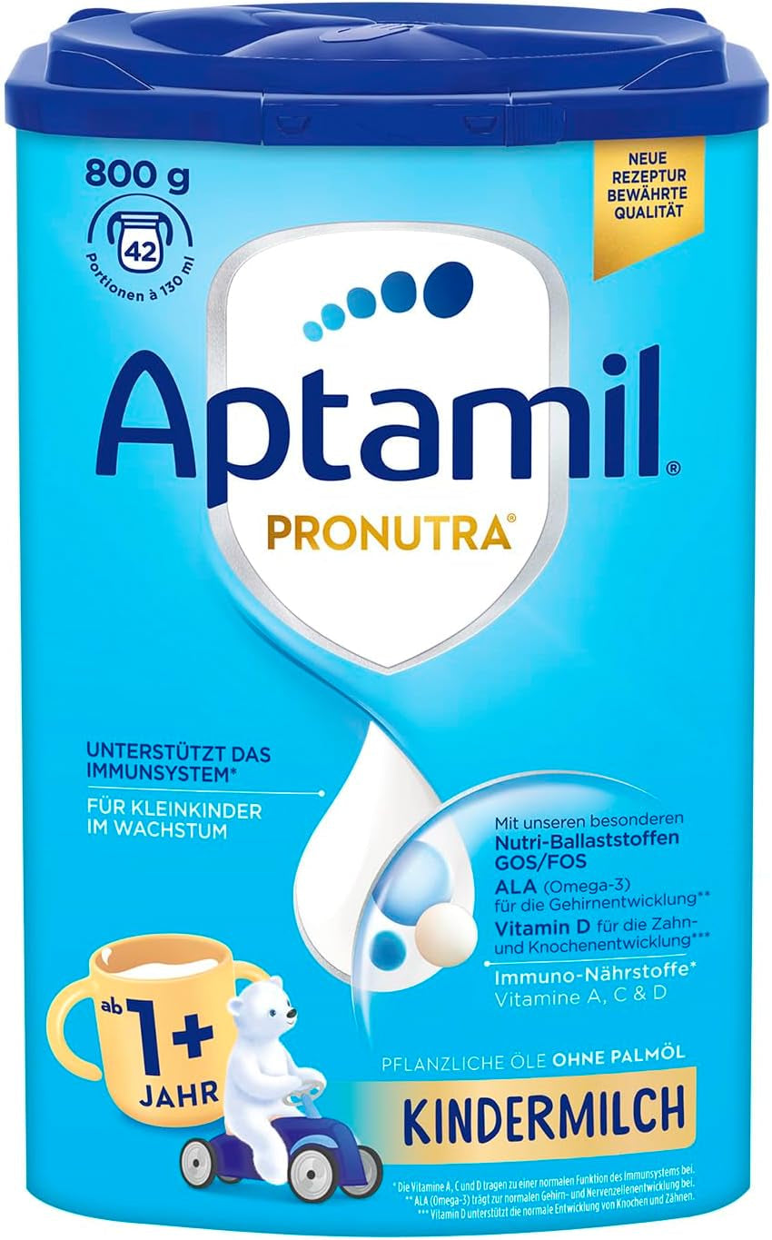 Leche infantil Aptamil 1, 1 plus o 2 plus - Para niños en crecimiento - Sin aceite de palma Naty Shop
