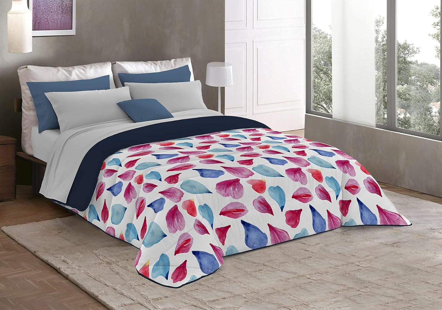 Fantasy T-Fa-Hypnotic-1P Edredón de Invierno, Microfibra, Hypnotic, 170X260Cm Edredones y colchas Naty Shop Petali 260X260 Cm