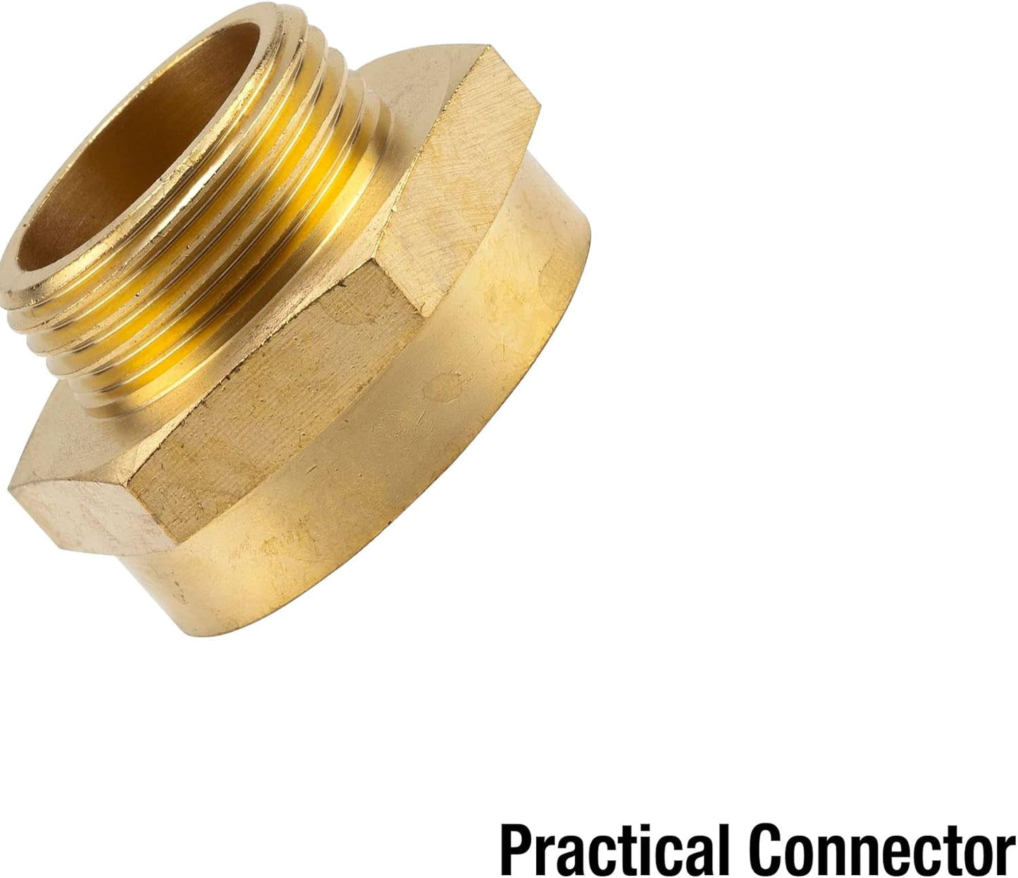Boquilla roscada reductora de latón Gardena: Conector de latón para reductor roscado, por ejemplo, para bombas, rosca externa de 33,3 mm (G 1 pulgada) / rosca interna de 42 mm (G 1 1/4 pulgada) (7266-20)