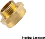 Boquilla roscada reductora de latón Gardena: Conector de latón para reductor roscado, por ejemplo, para bombas, rosca externa de 33,3 mm (G 1 pulgada) / rosca interna de 42 mm (G 1 1/4 pulgada) (7266-20)