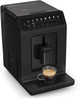 Krups EA897B Evidence ECOdesign Cafetera espresso automática, función automática espresso y capuchino, tecnología Quattro Force, vasos de leche one-touch, 8 presintonías, sistema de leche, 1450W