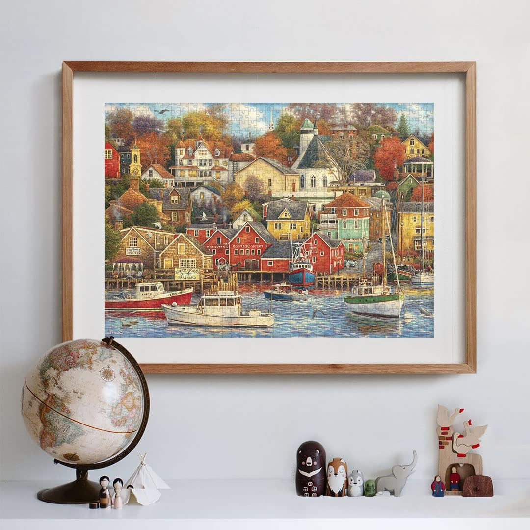 Clementoni - 31685 Puzzle Colección - Good Times Harbor - Puzzle 1500 piezas a partir de 14 años, puzzle de adultos con objetos ocultos, juego de habilidad para toda la familia, Puzzle mediano Naty Shop