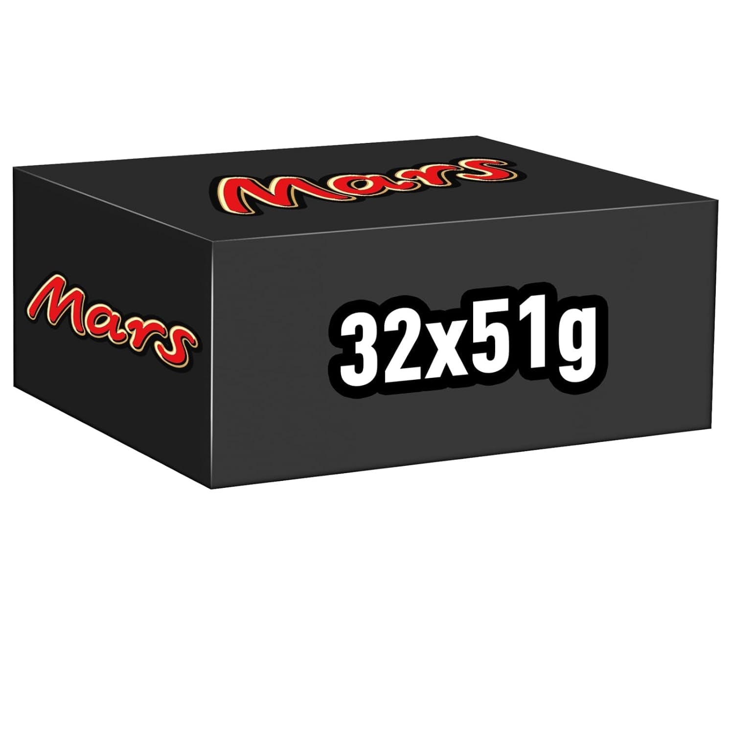Barritas de chocolate Mars, con caramelo, turrón y chocolate con leche, 32 paquetes x 51g
