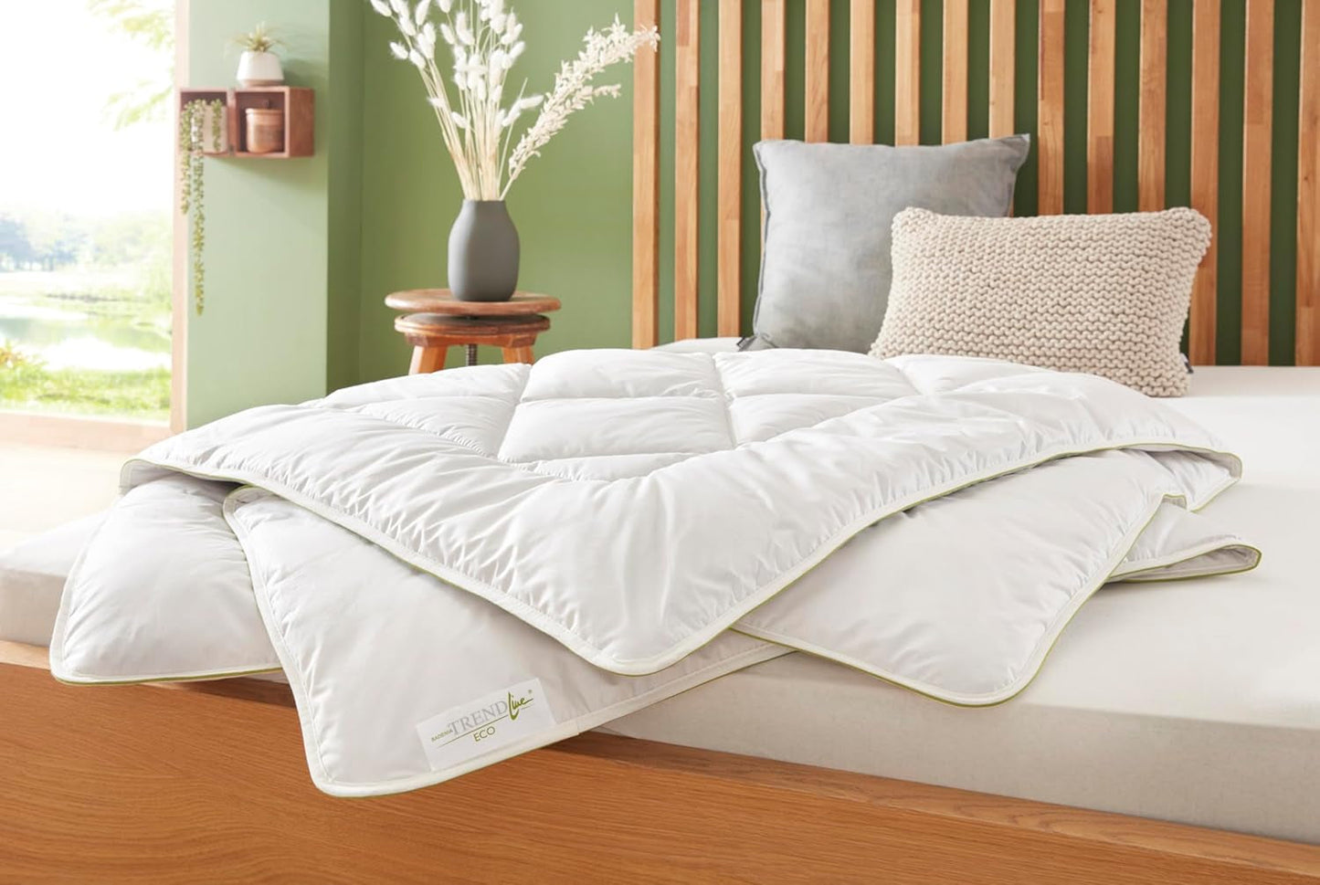 Edredón Badenia Trendline Eco Camel Ligero 155 X 220 Cm, blanco, certificado Oeko-Tex, producido según el estándar de calidad alemán Edredones y colchas Naty Shop Edredón mono 135 X 200 para todas las estaciones
