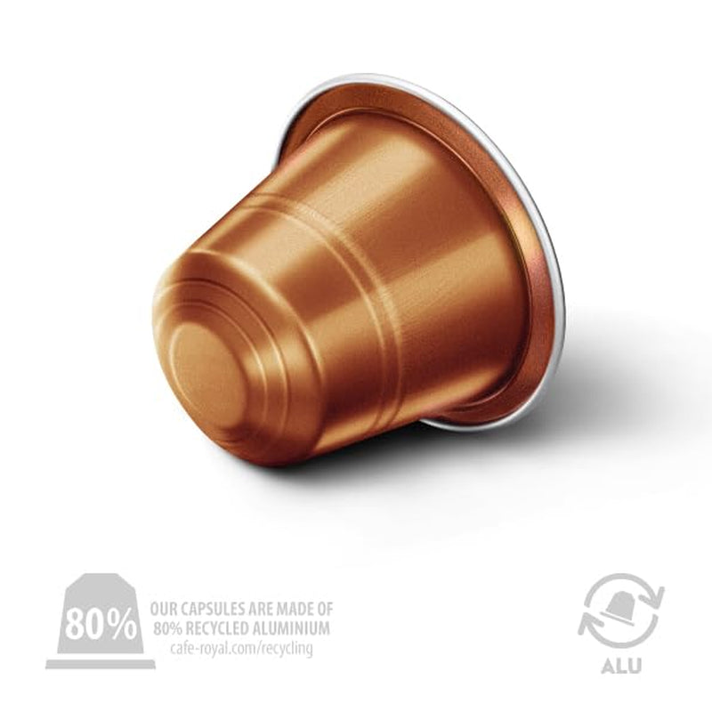 Café Royal Peru Lungo Bio – Café compatible con Nespresso®, 100% Arábica del Perú, cremoso, Intensidad 5/12, Comercio Justo, 100 cápsulas