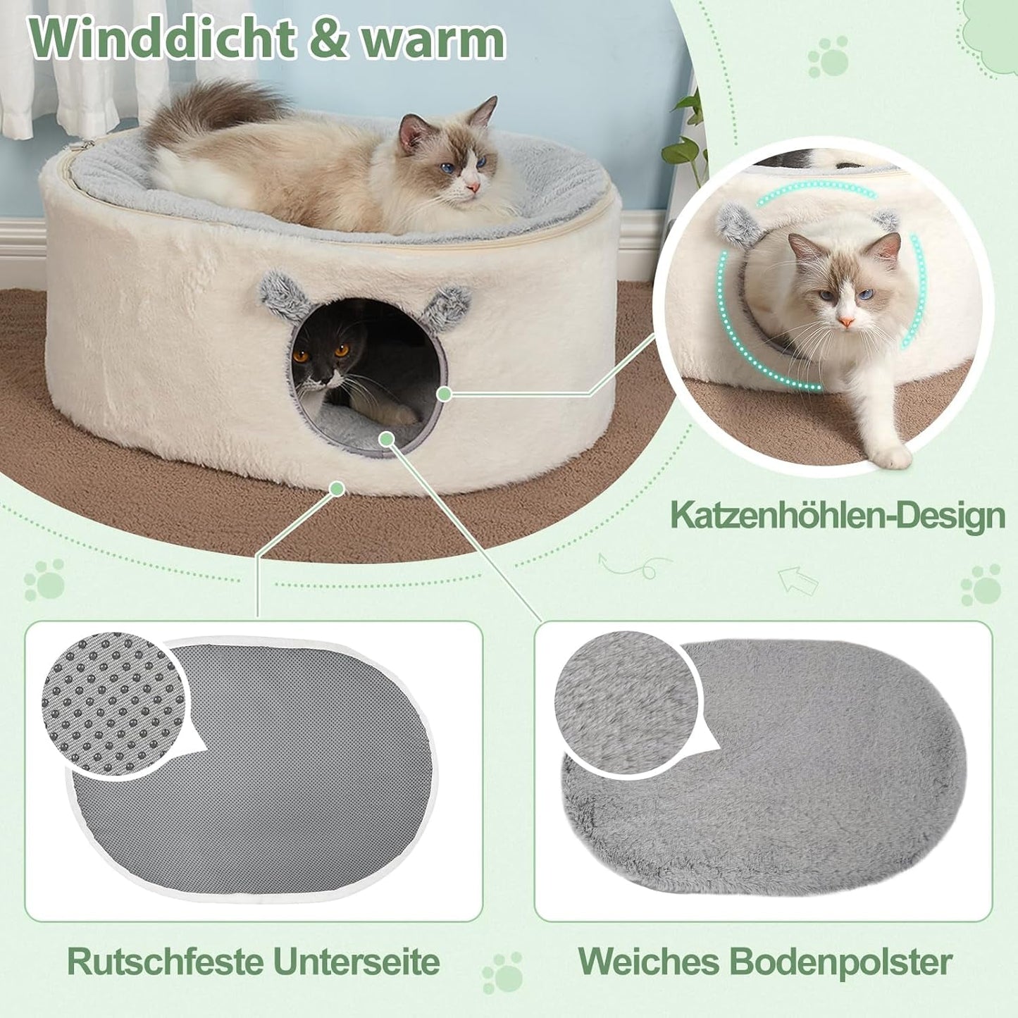 Mantas y Muebles, Mascotas, Cuevas y Casas, Gatos, Camas para Gatos, Camas para Gatos, Colchones