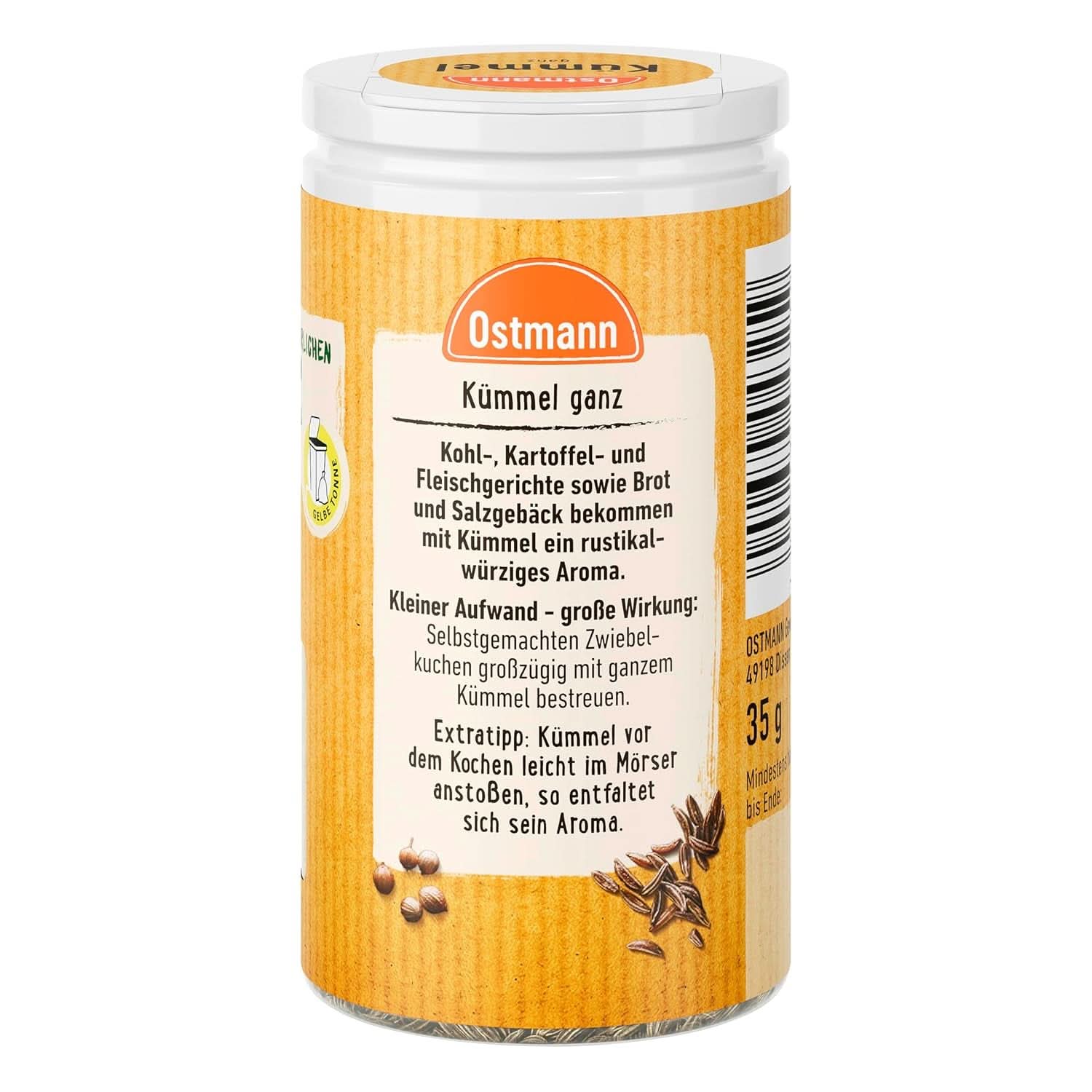 Ostmann - Comino entero, 35 gramos Condimente Naty Shop