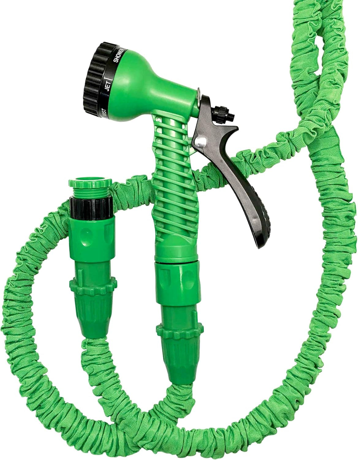 C2607A Manguera Basic – Manguera extensible con presión de agua, verde, 7,5 metros