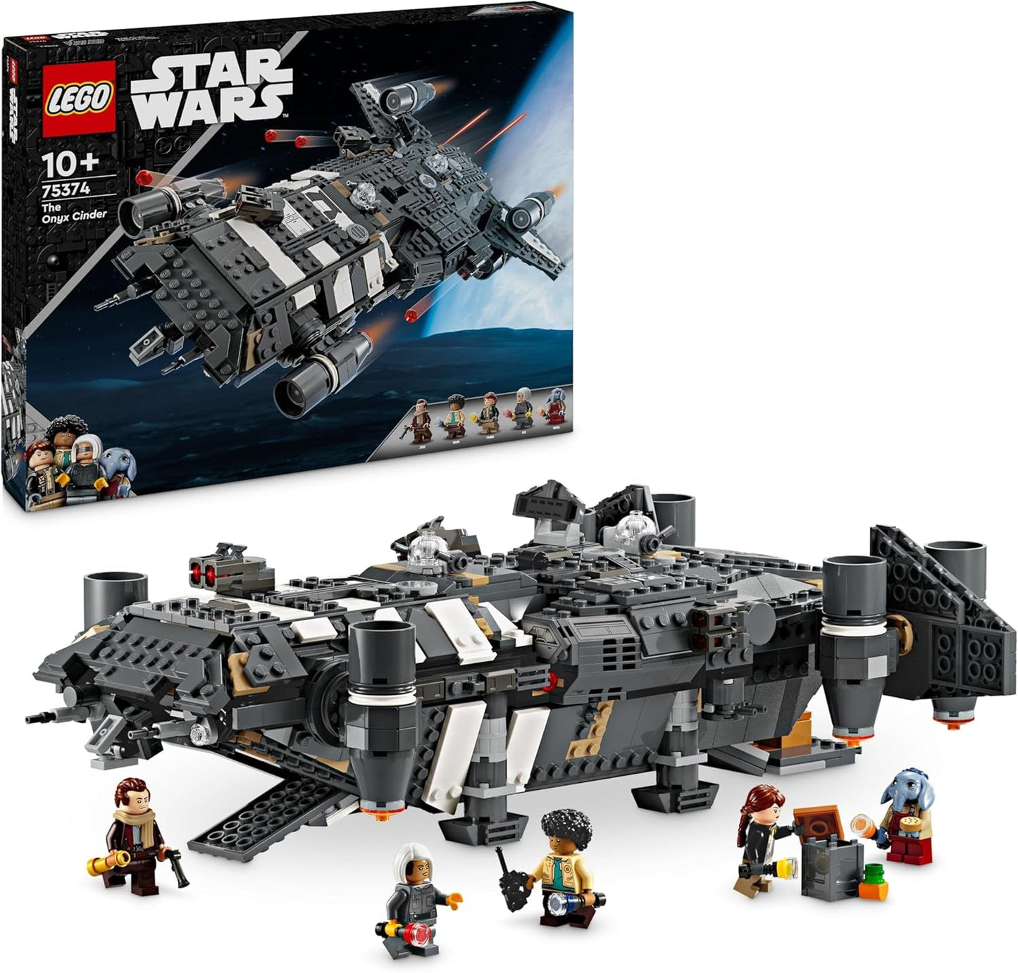 LEGO Star Wars: Skeleton Crew Onyx Cinder Nave estelar coleccionable y para construir de 5 personajes para niños y niñas, idea de regalo para fanáticos a partir de 10 años 75374 Juegos de construcción Besuche den LEGO-Store Título predeterminado